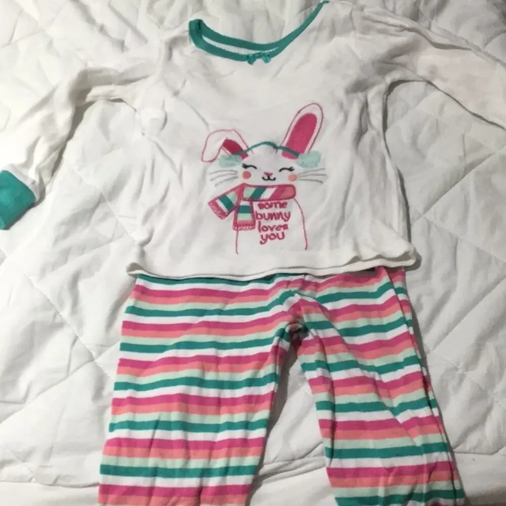 Gymboree 2T bunny pjs worn some/lots of life left